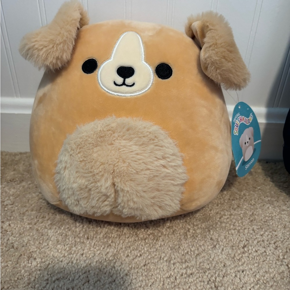 Squishmallows Tan and Cream Dog Plush Toy
